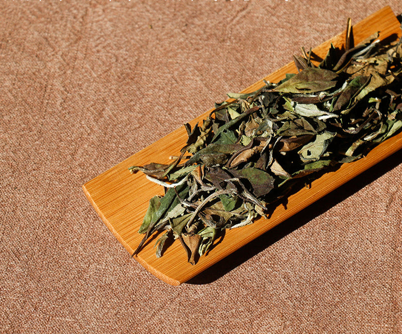 This is Chinese aged white tea shou mei tea