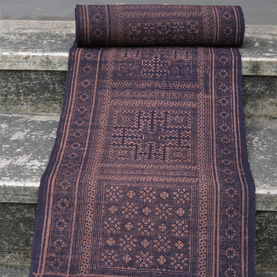 Hand-dyed Batik Fabric Chinese Miao Style Tea Table Cloth Natural Dye Classic Style Vintage Style Tea Mat Chaxi
