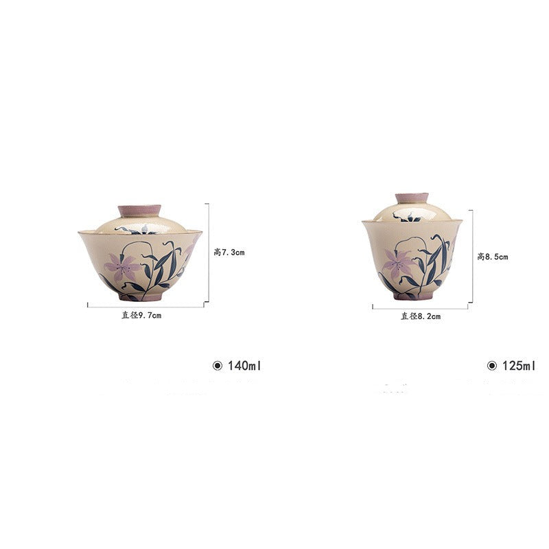 This is a cosmetic clay gaiwan teapot