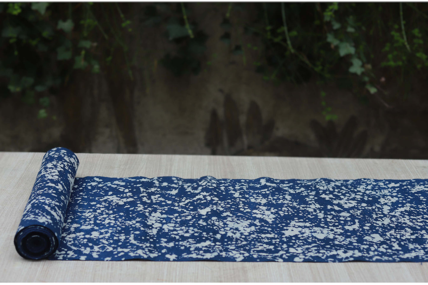 This is a Chinese Miao style batik table cloth tea mat