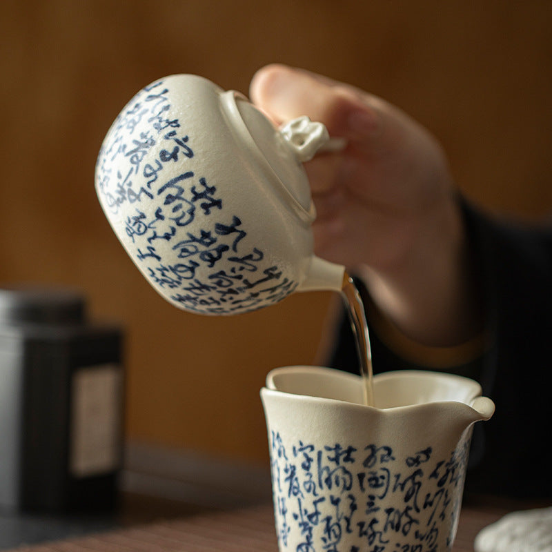 This is a soda glaze teapot