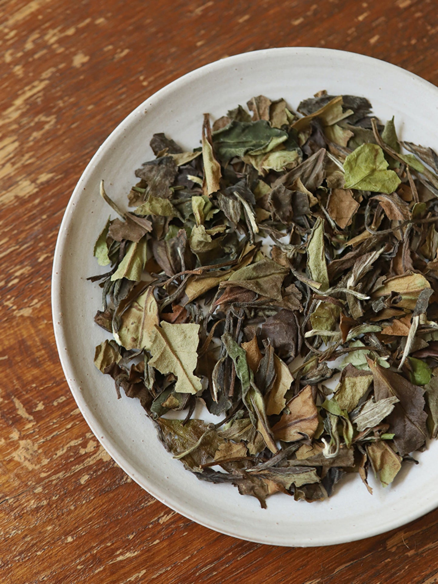 This is Chinese aged white tea shou mei tea