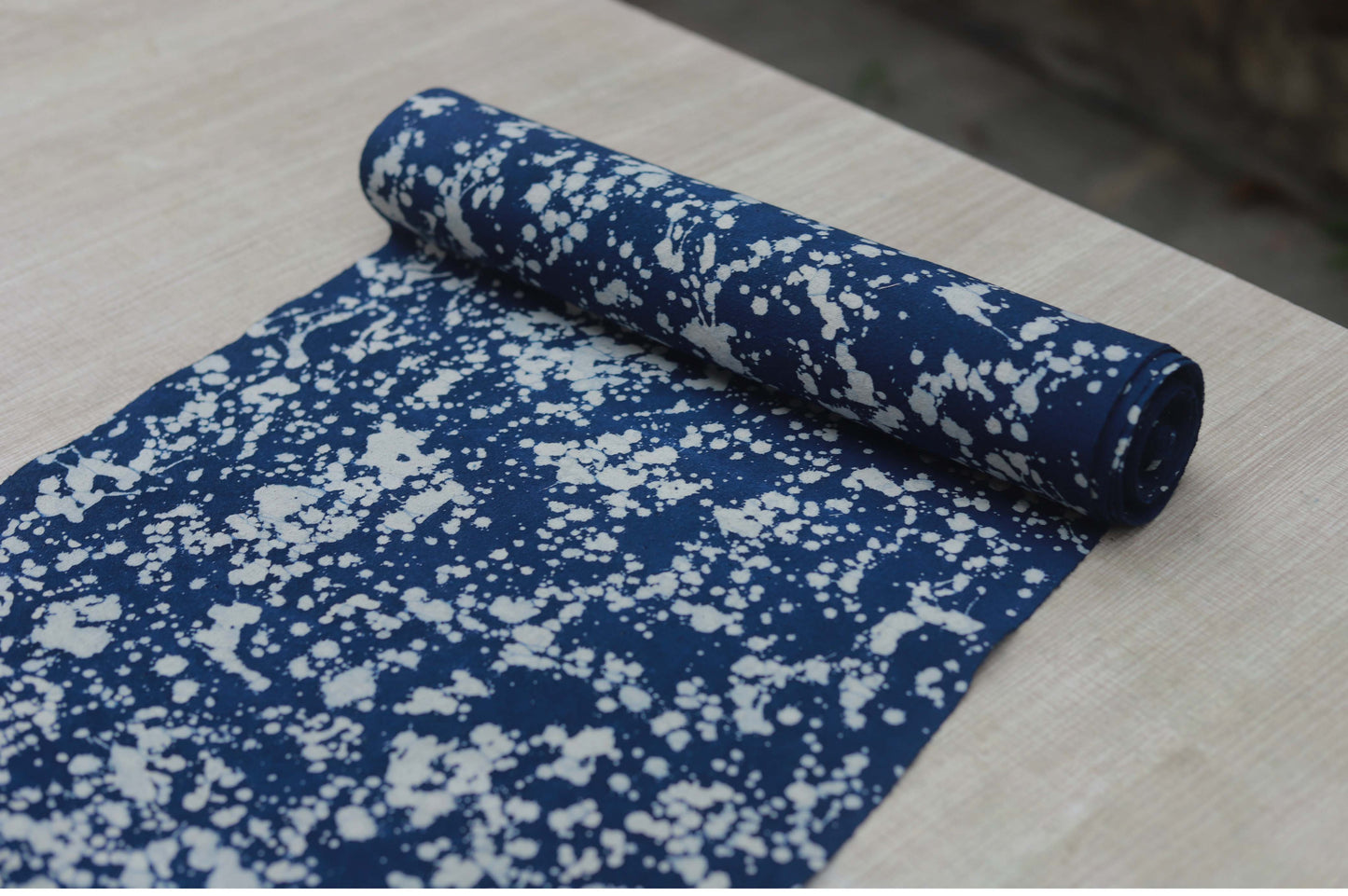 This is a Chinese Miao style batik table cloth tea mat