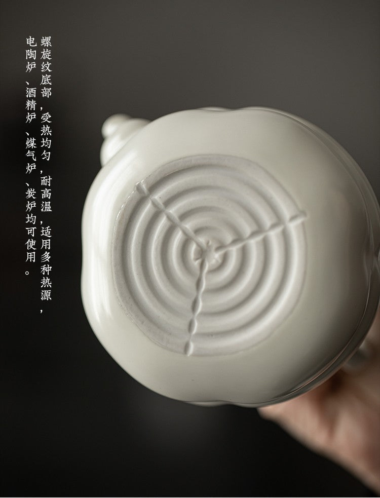 Chinese Soda Glaze Lifting Pottery Pot Kettle Pottery Open Fire Charcoal Burning Alcohol Stove Set