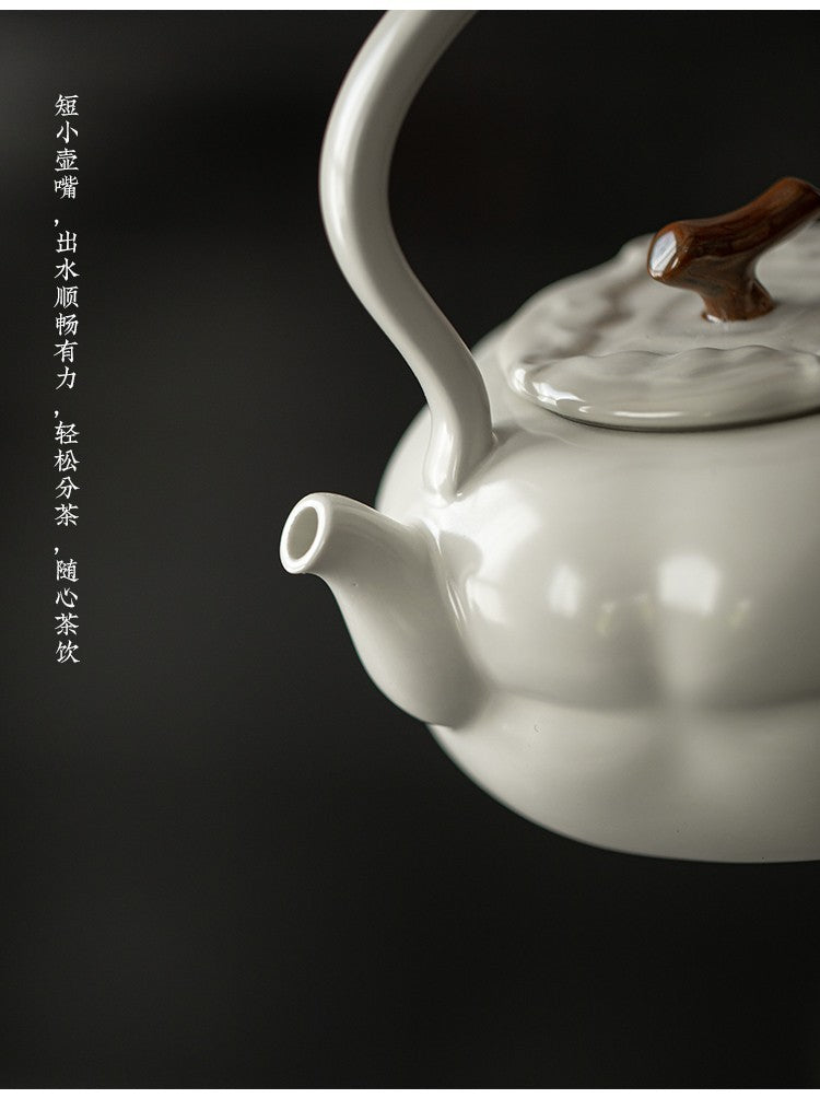 Chinese Soda Glaze Lifting Pottery Pot Kettle Pottery Open Fire Charcoal Burning Alcohol Stove Set