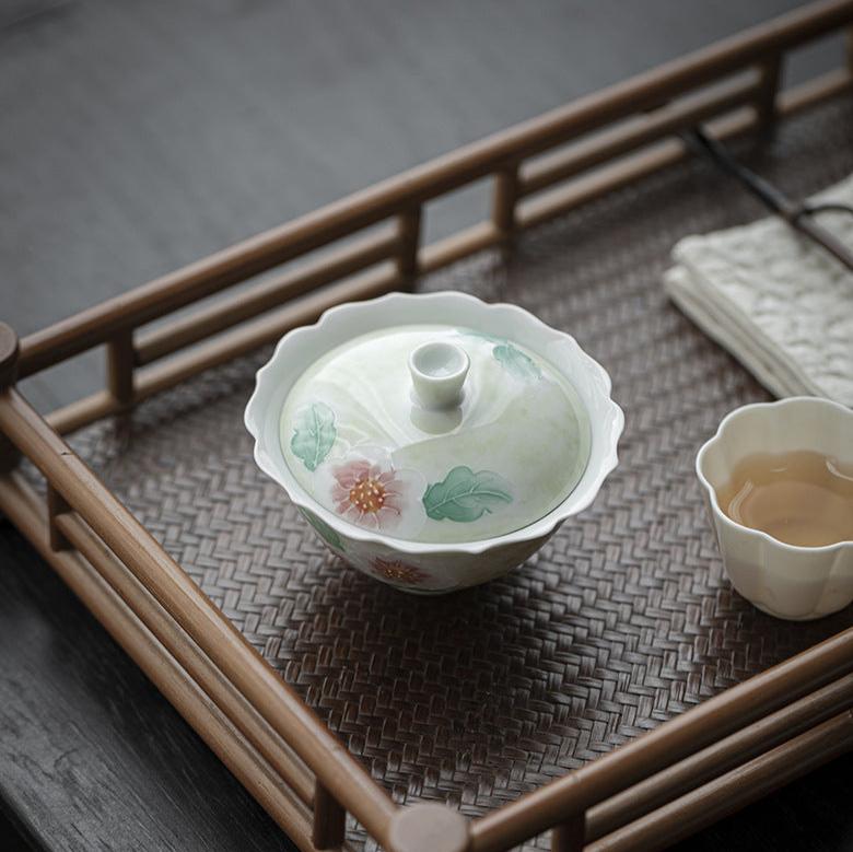 This is a Arita ware teapot. this is a ceramic gaiwan