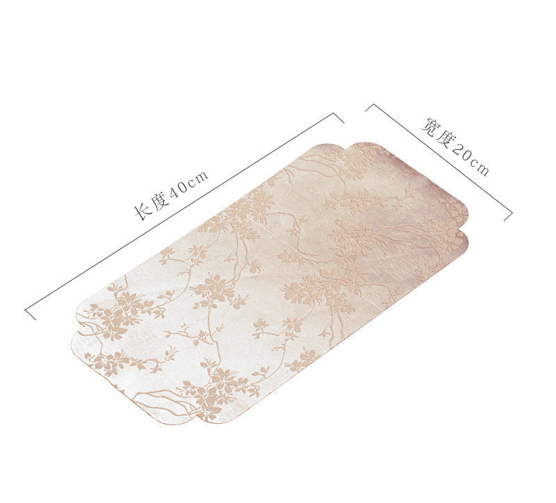 This is a silk brocade chaxi tea mat. this is a waterproof table cloth
