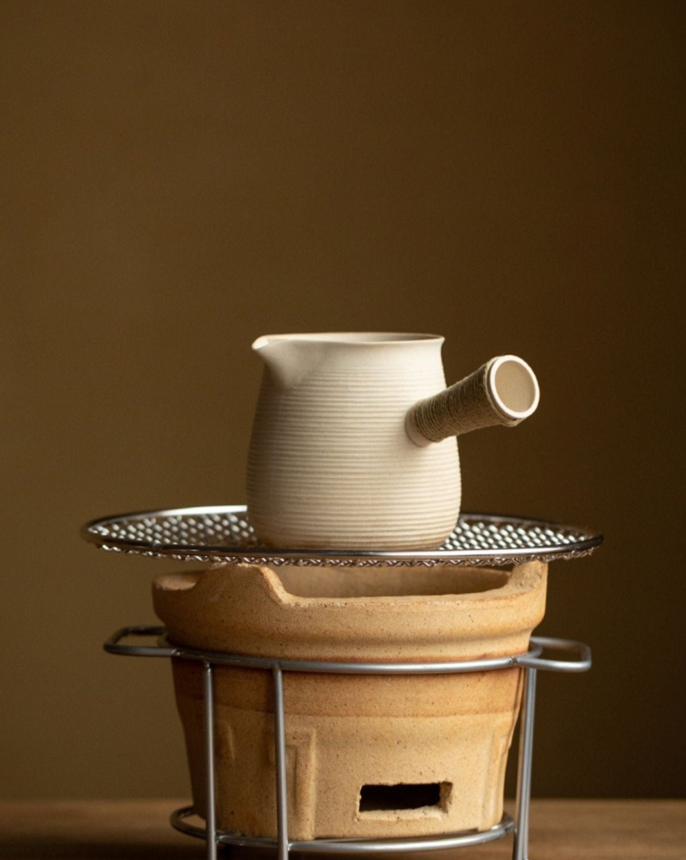 This is a pottery stove