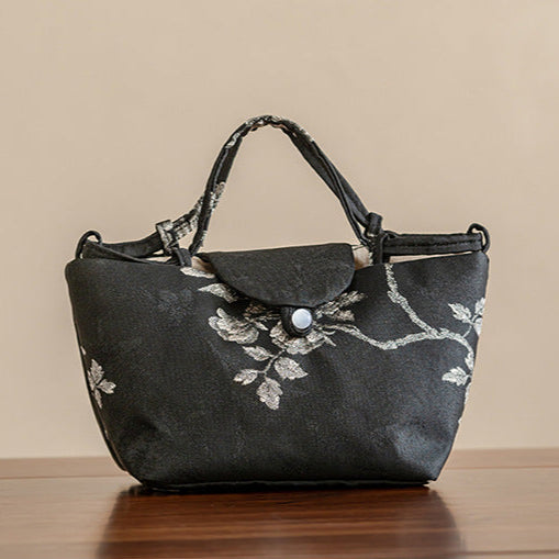 This is a brocade storage bag. this is a cloth tea bag