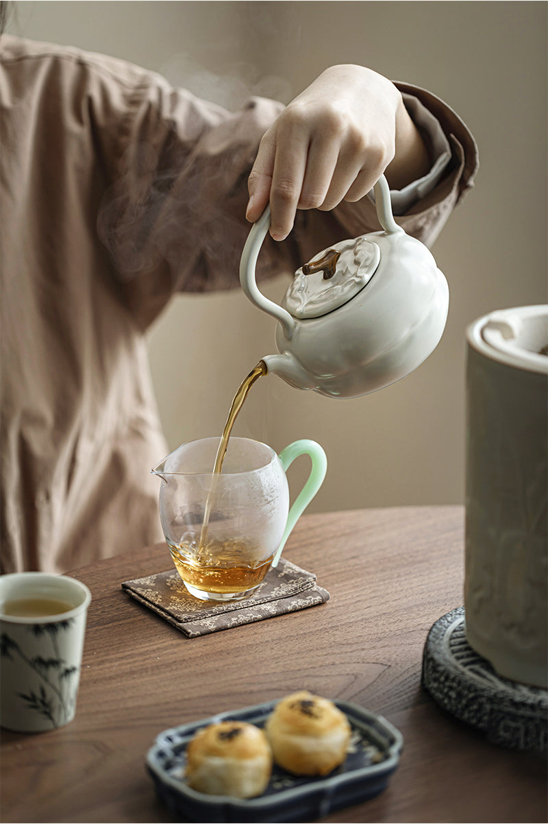 Chinese Soda Glaze Lifting Pottery Pot Kettle Pottery Open Fire Charcoal Burning Alcohol Stove Set