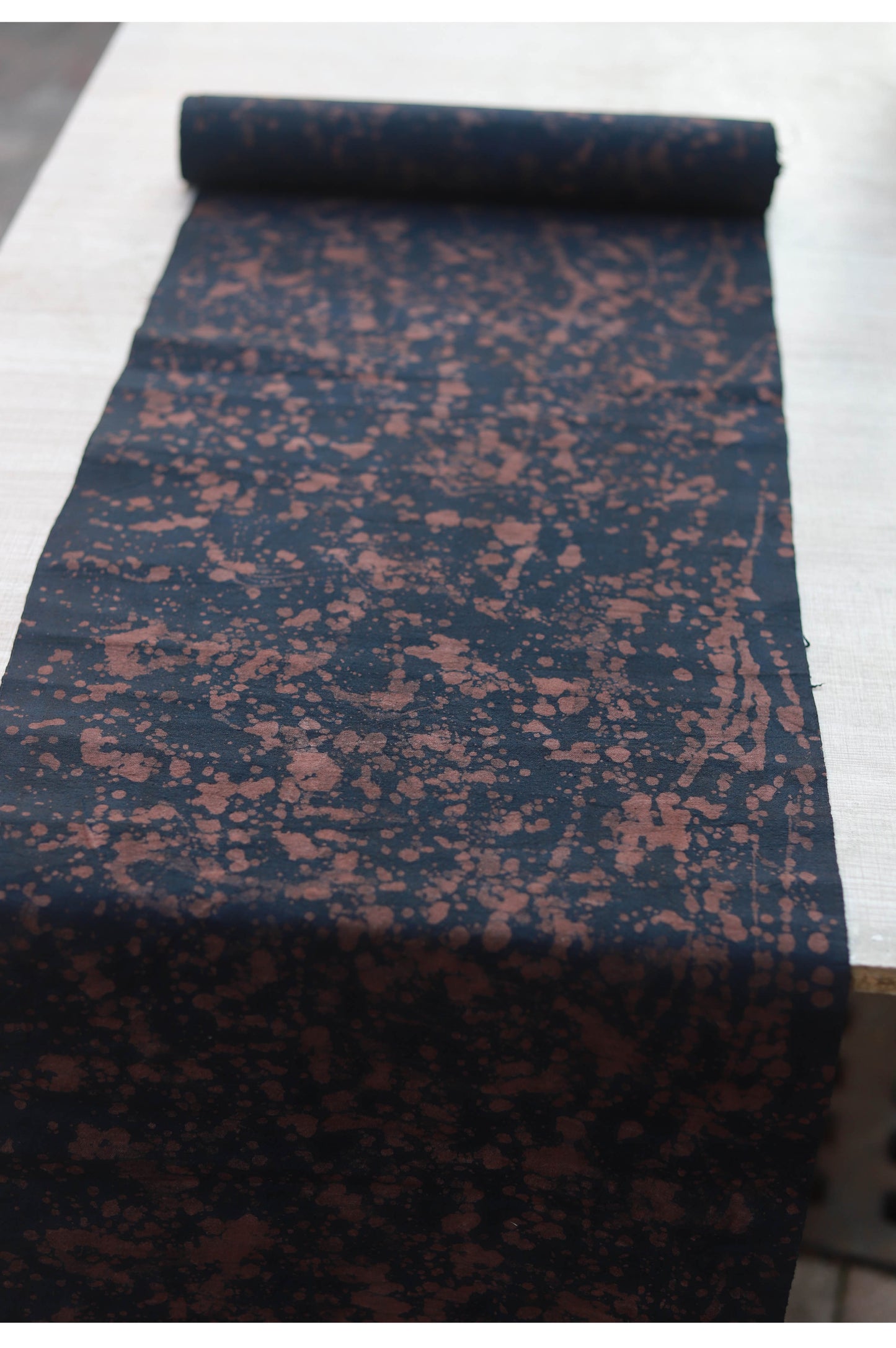 This is a Chinese Miao style batik table cloth tea mat