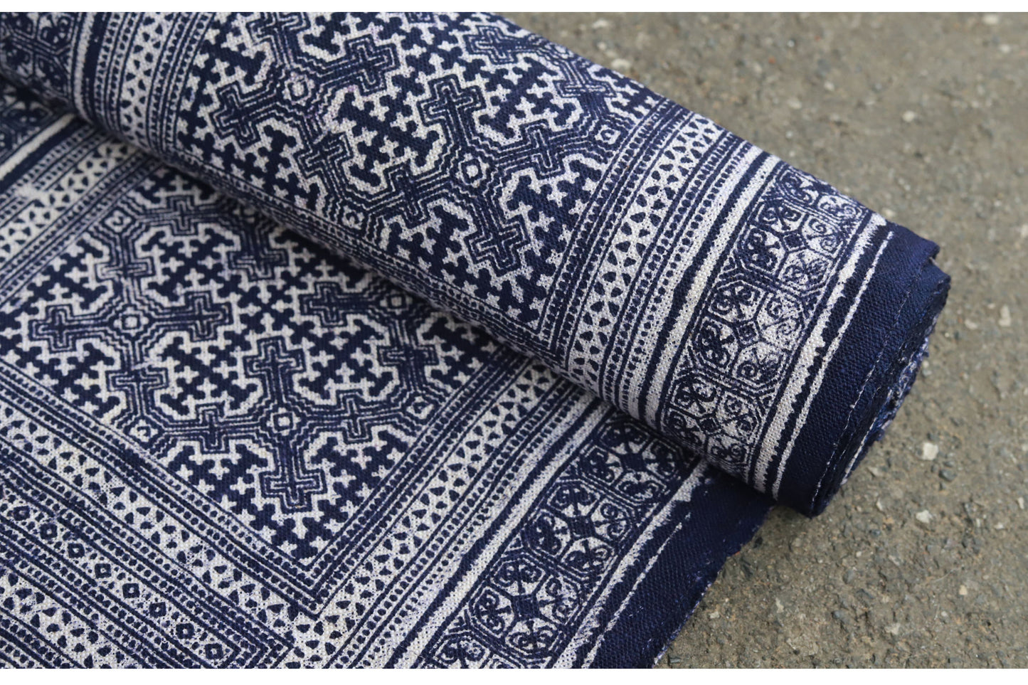 This is a Chinese Miao batik table cloth tea mat