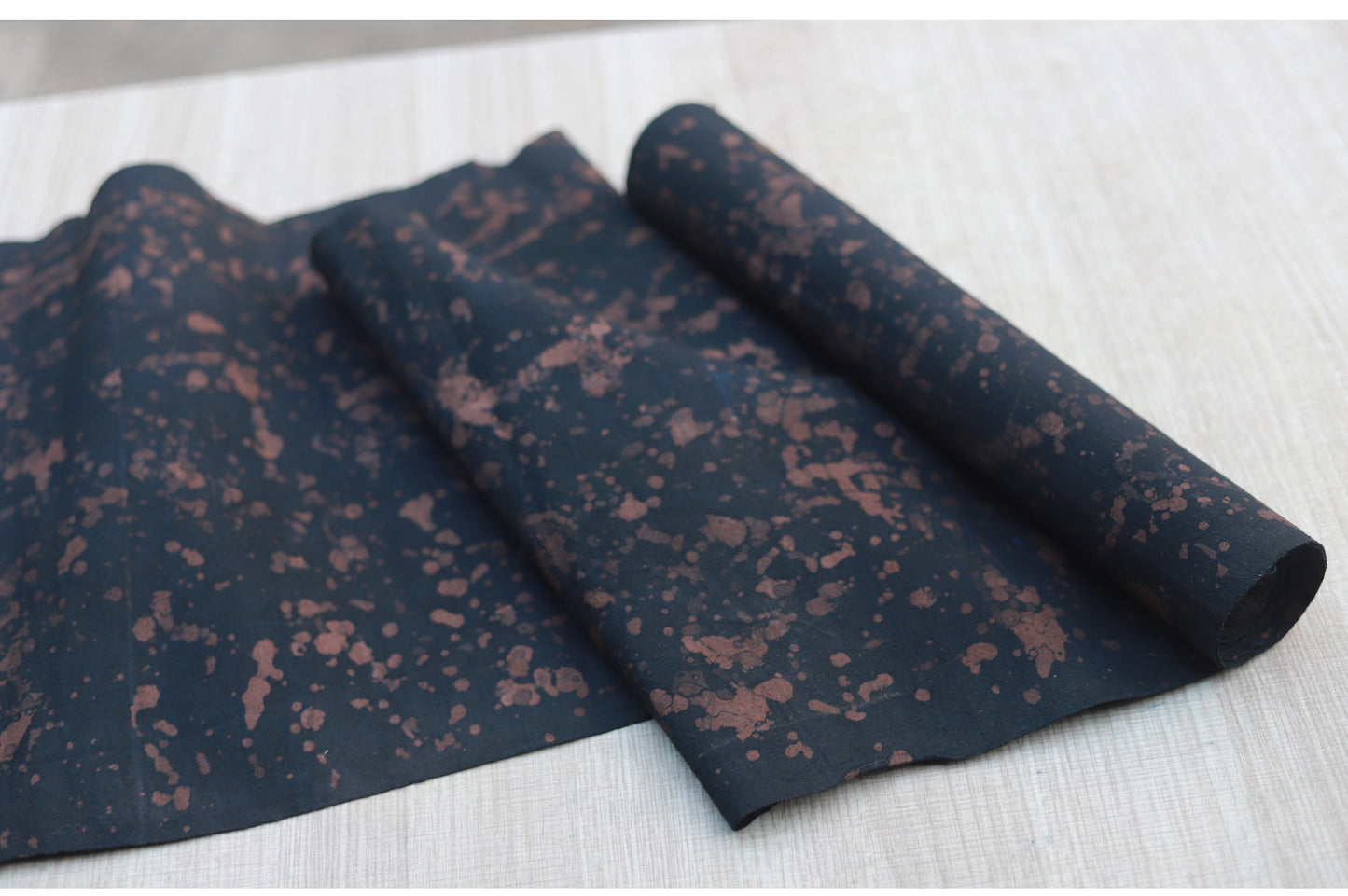 This is a Chinese Miao style batik table cloth tea mat