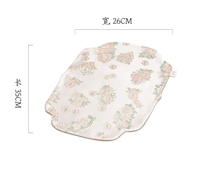 This is a silk brocade chaxi tea mat. this is a waterproof table cloth