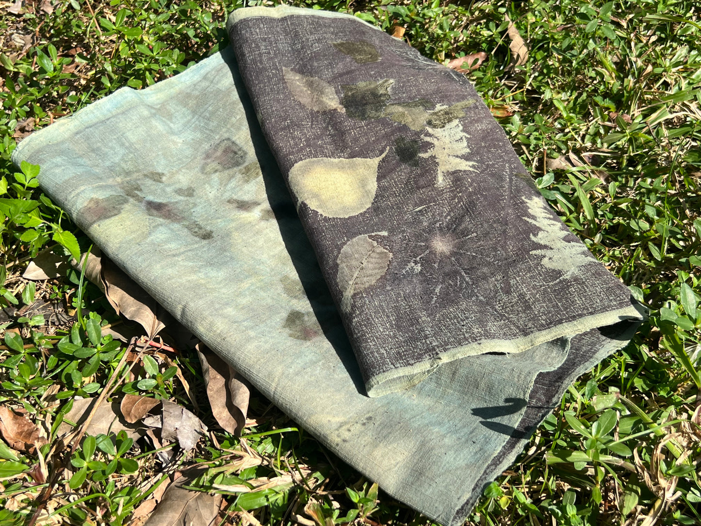 Hand Dyed Tea Table Cloth Plant Dyed Cotton Tea Mat Natura Dye Chabu Chaxi