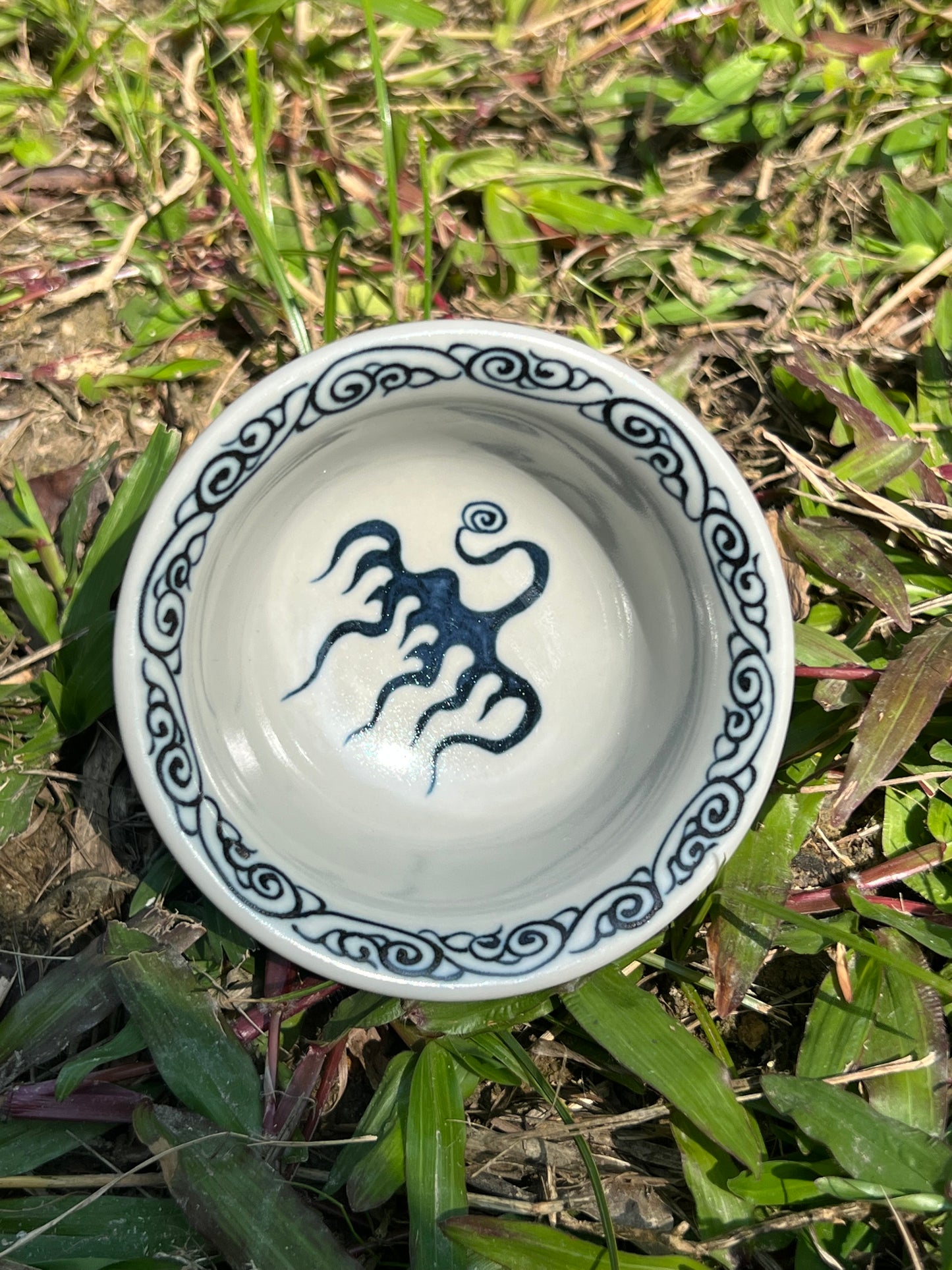 Hand Painted Chinese Dragon Blue and White Porcelain Gaiwan Jingdezhen Ceramic Master Artwork