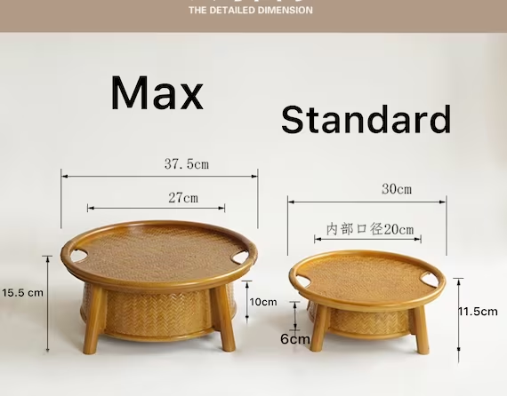 This is a bamboo weaving storage tea table.this is a black tea table