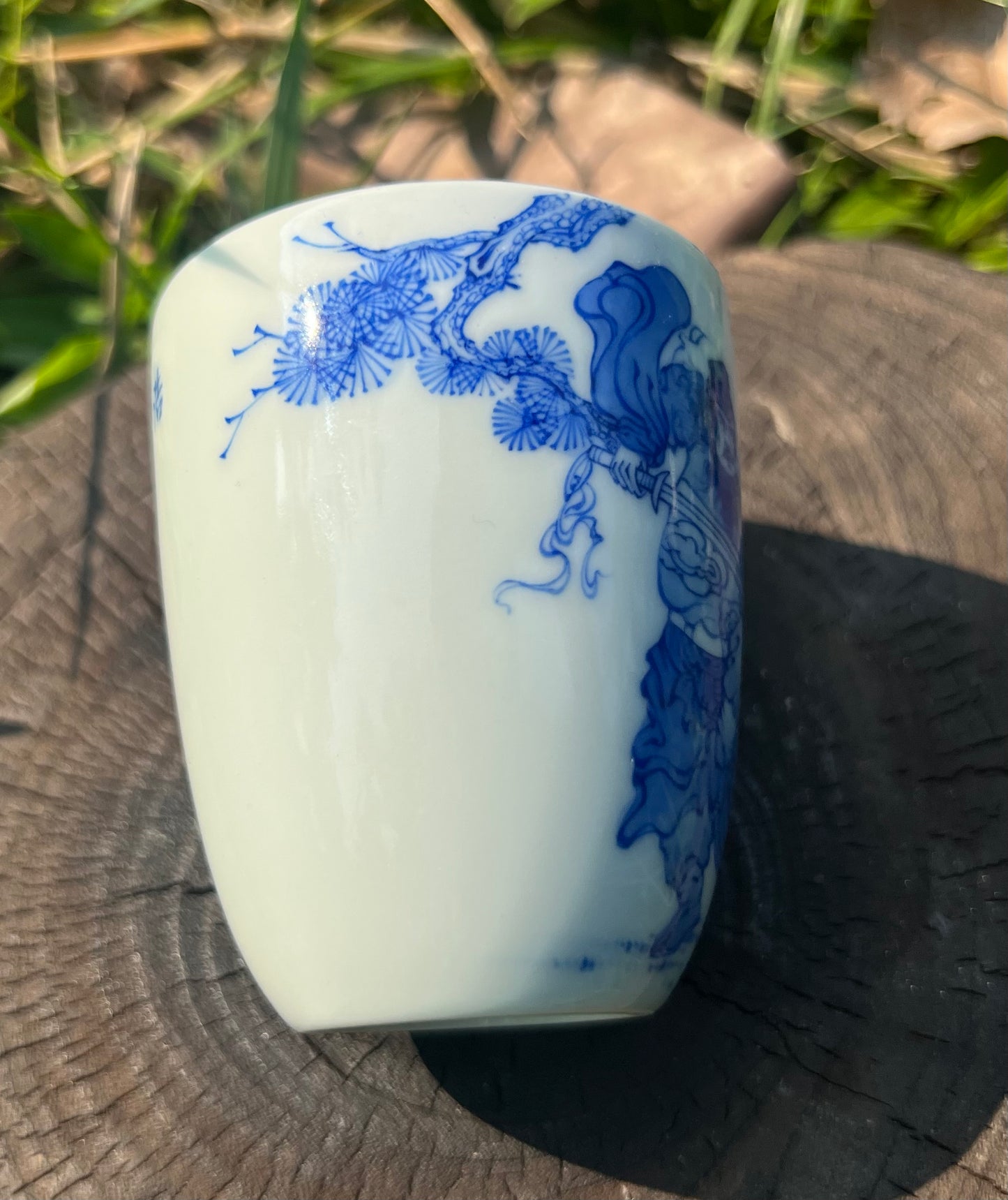 100% Handpainted Chinese Jingdezhen Ceramic Fine China Blue White Porcelain Zhongkui Portrait Qinghuaci