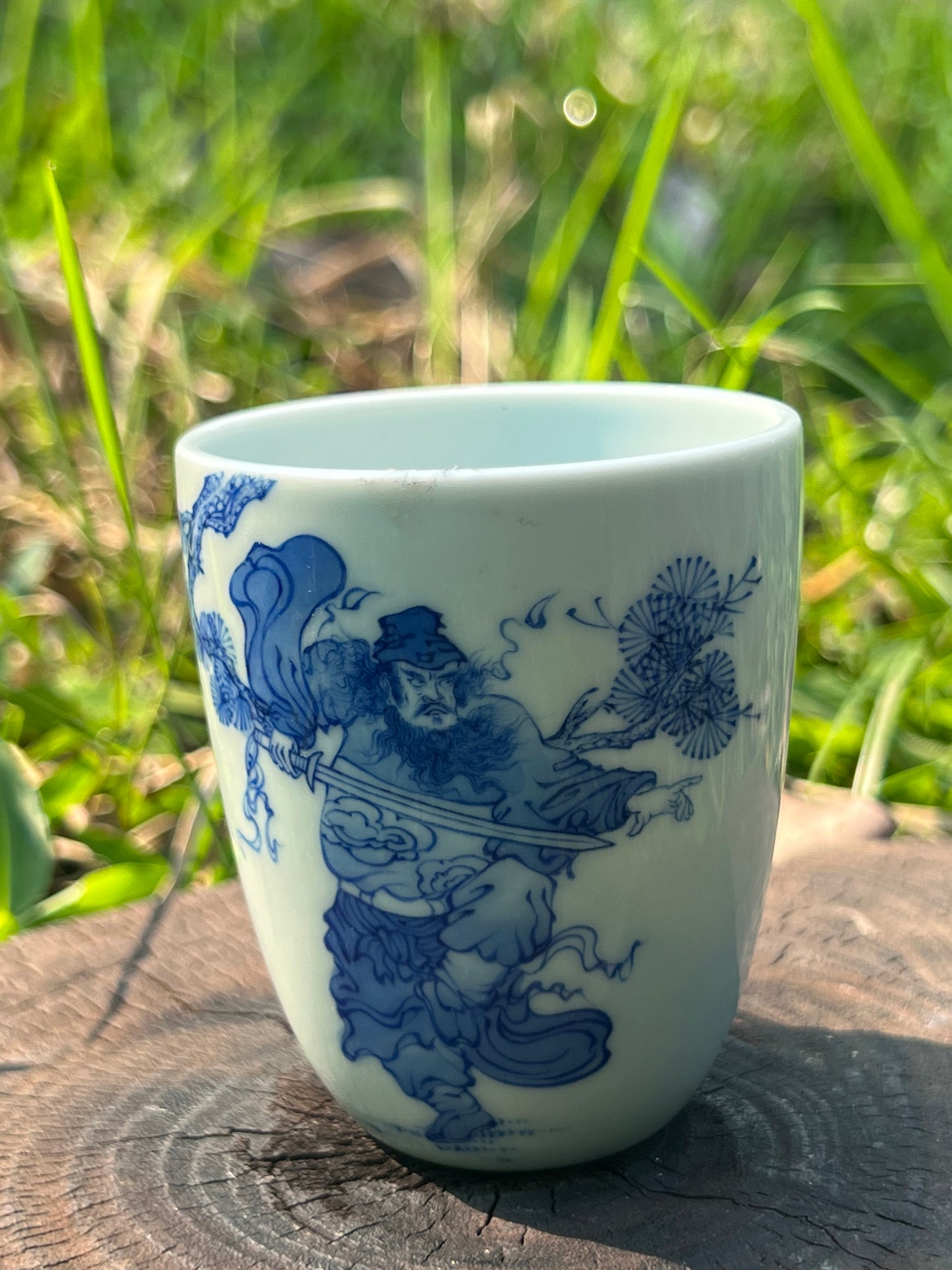 100% Handpainted Chinese Jingdezhen Ceramic Fine China Blue White Porcelain Zhongkui Portrait Qinghuaci