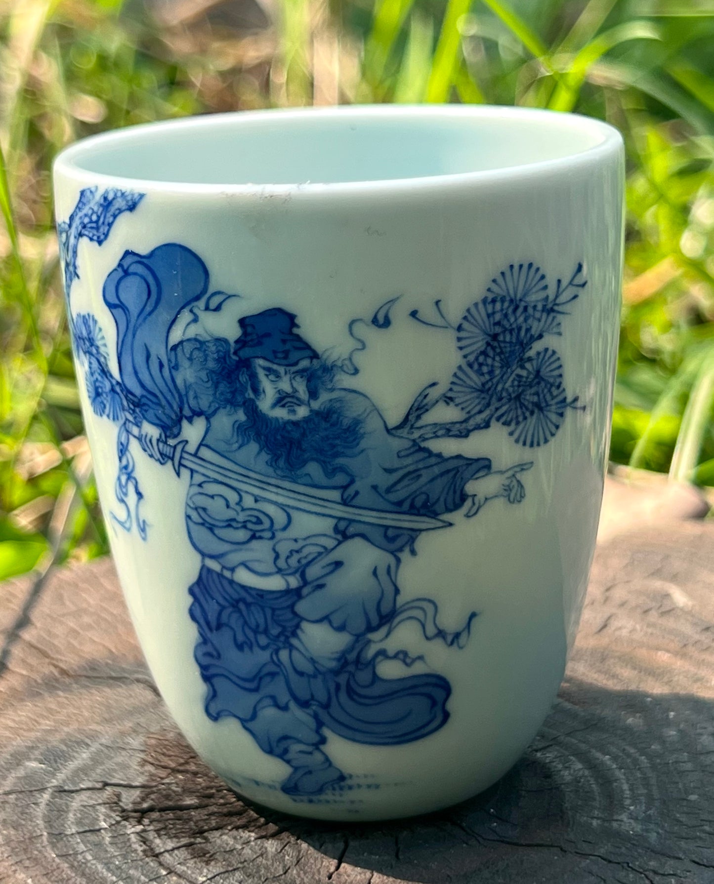 100% Handpainted Chinese Jingdezhen Ceramic Fine China Blue White Porcelain Zhongkui Portrait Qinghuaci