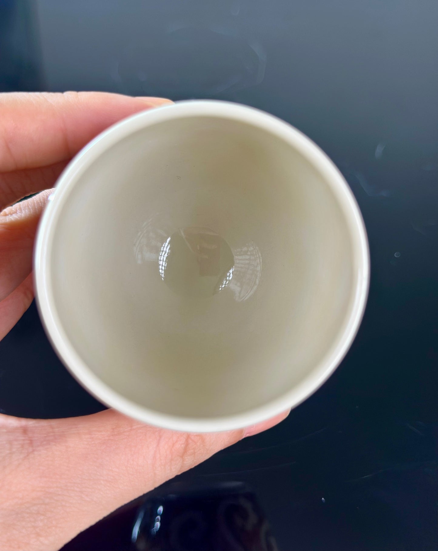 Handpainted Chinese Luxious Blue White Porcelain Underglaze Gold Youlijin Traditional Phoeni Pattern Artwork Teacup
