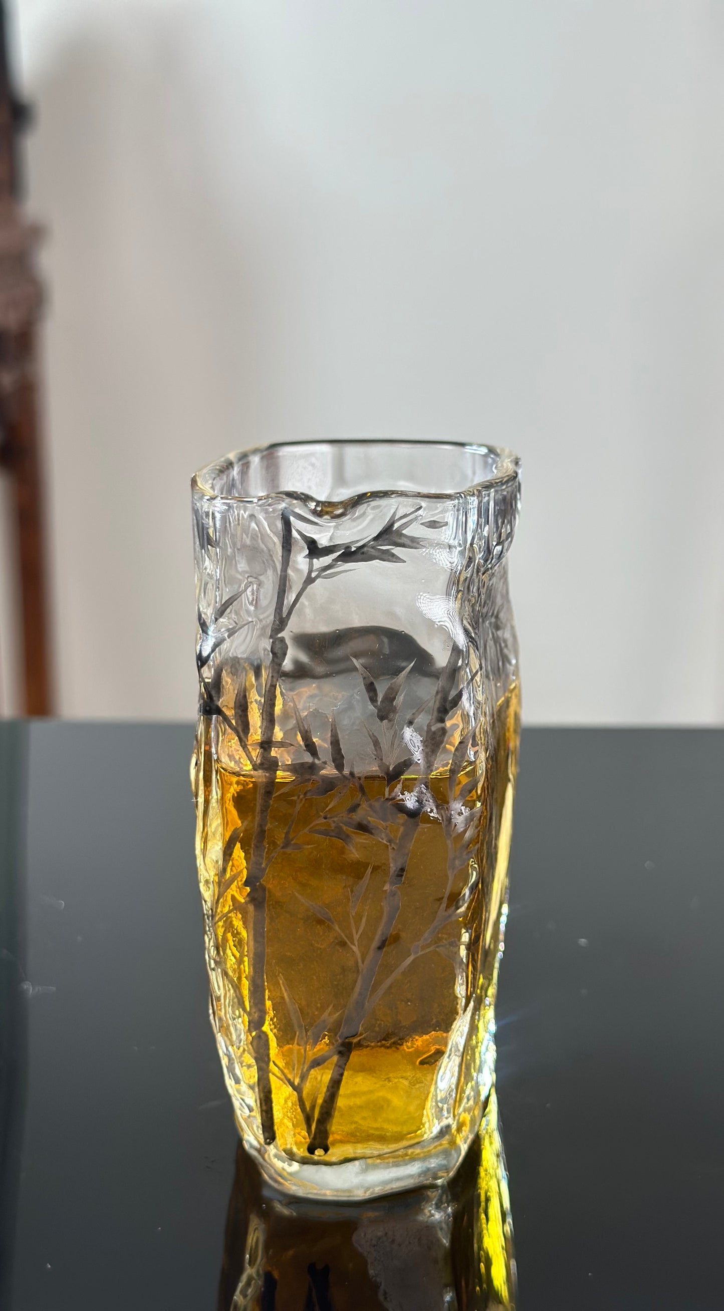 Handpainted High Quality High Borosilicate Chinese Traditional Crane Painting Gongdaobei Fair Cup 220ml