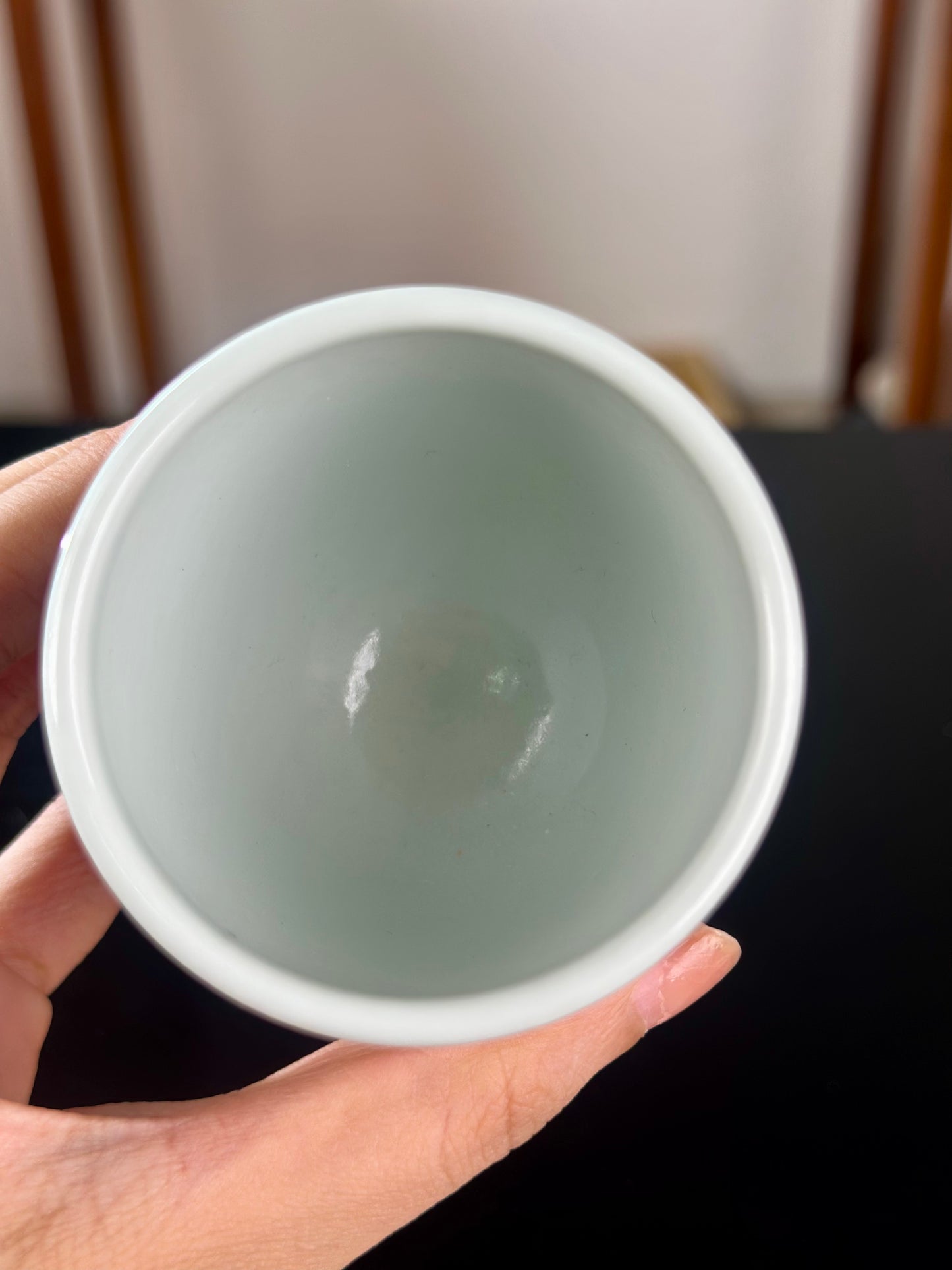 Hand Painted Chinese Blue And White Porcelain Classic Lion Pattern Jingdezhen Master Ceramic Artwork Teacup