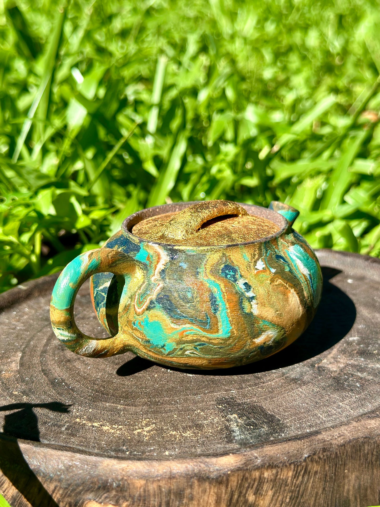 Handcrafted Traditional Chinese Lacquer Ware Gaiwan Ceramic Varied Color Teacup Set