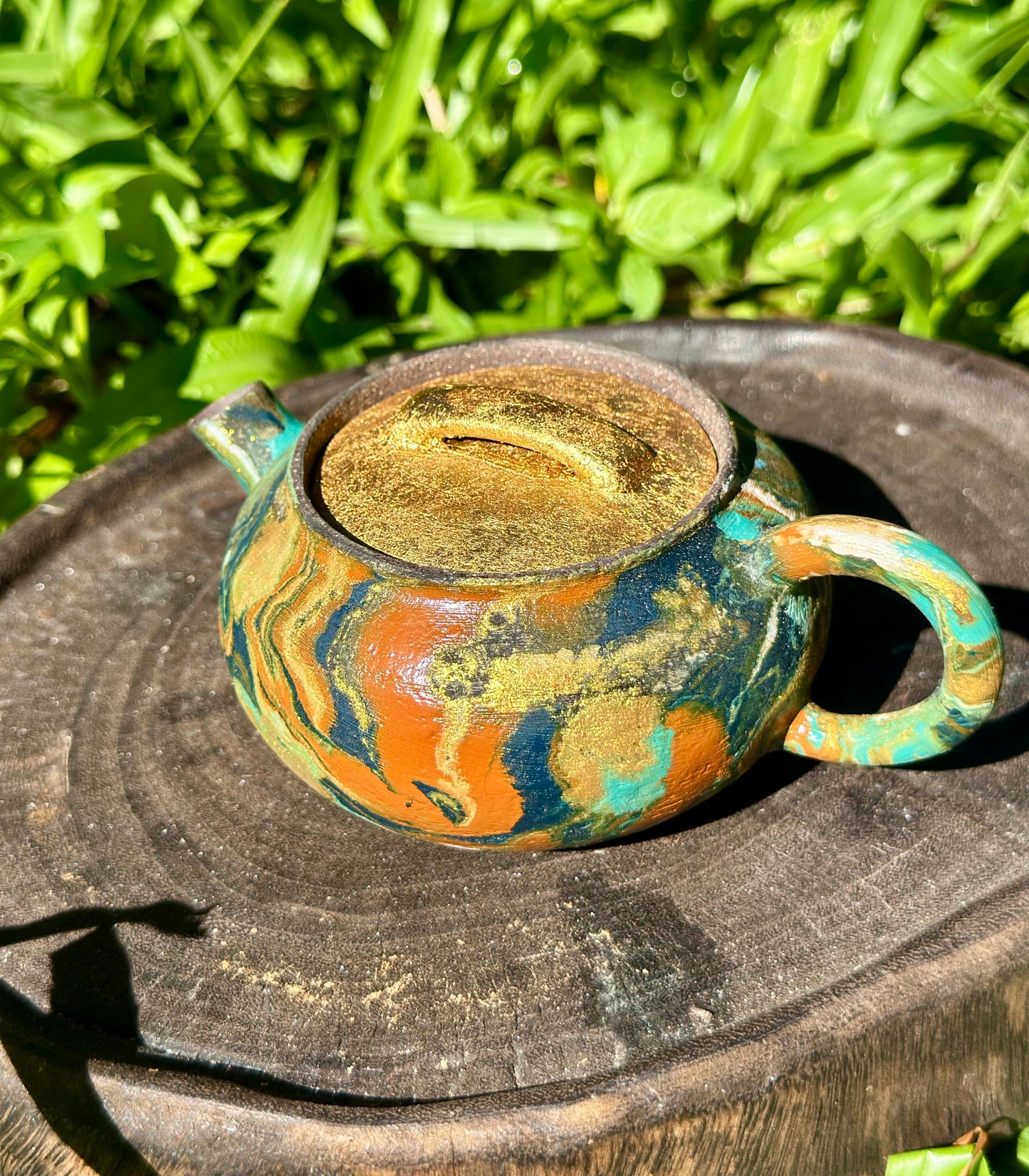 Handcrafted Traditional Chinese Lacquer Ware Gaiwan Ceramic Varied Color Teacup Set