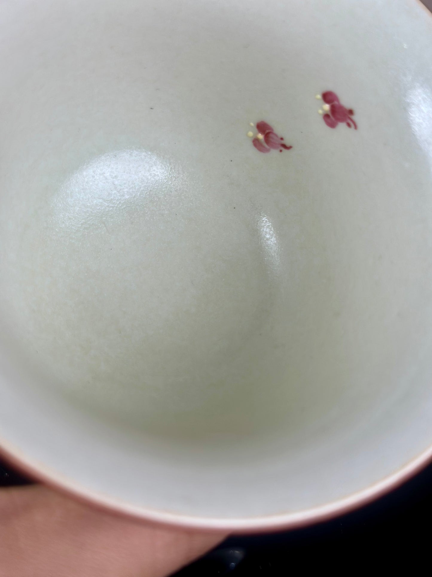 Handpainted Chinese High End Famille Rose Blue White Porcelain Gaiwan Peach Flower Pattern Teapot