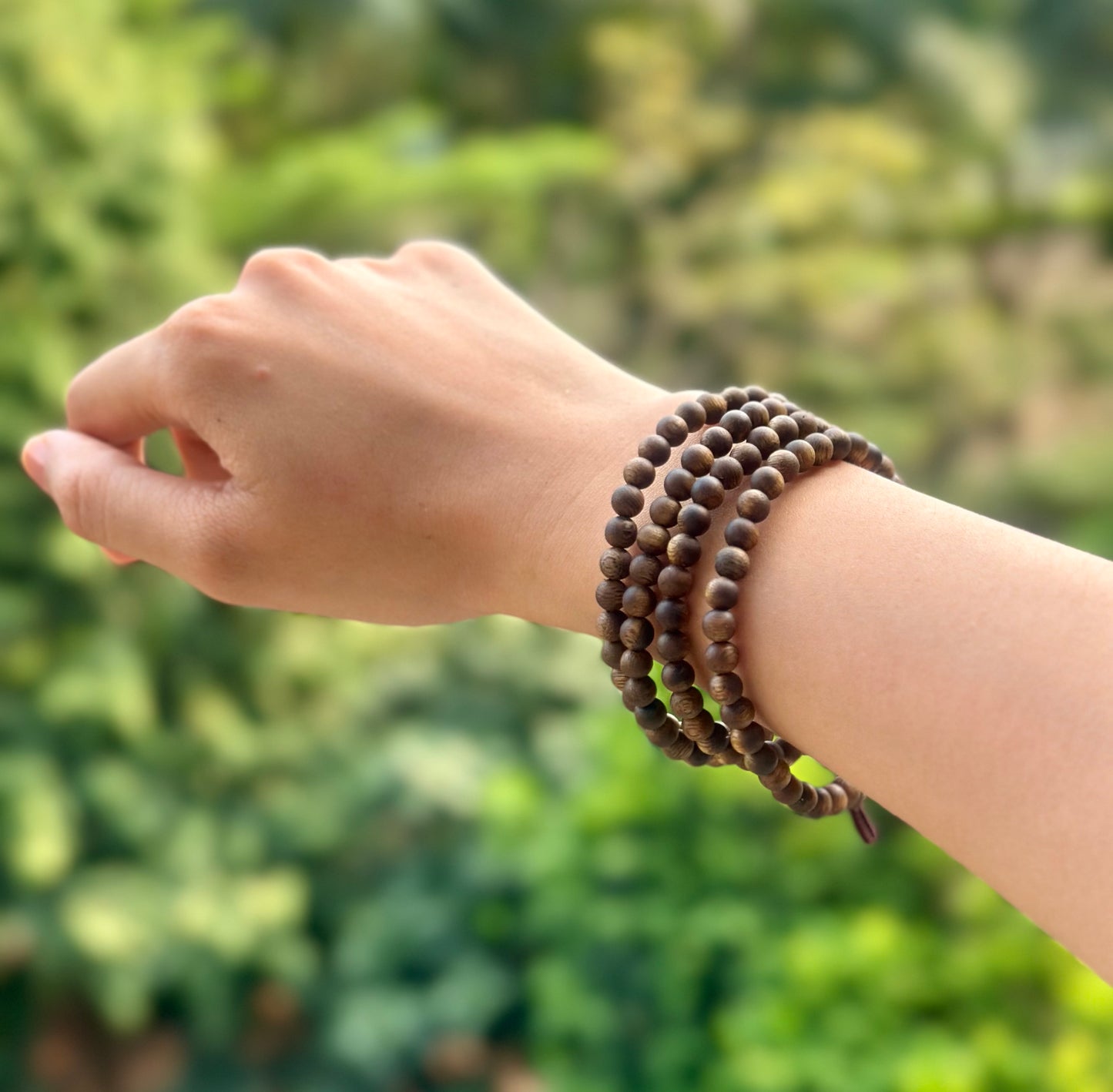 Authentic Incense Chinese Hainan Island Hainandao Pure High-end Agarwood Round Necklace Qinan Aloeswood Bracelet