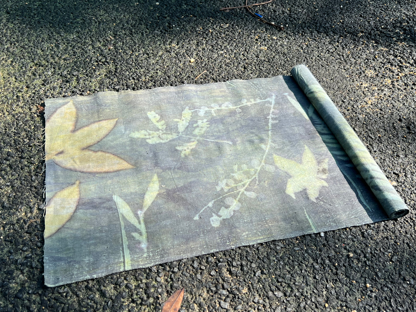 Hand Dyed Plant Dyed Tea Table Cloth Pure Cotton Tea Mat Chabu Chaxi