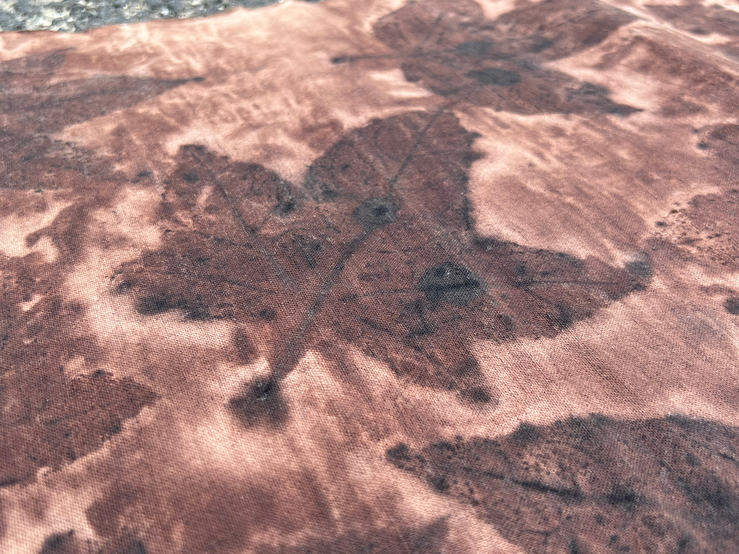 Tea Table Cloth Hand Dyed Plant Dyed Cotton Tea Mat Natura Dye Chabu Chaxi Reddish Brown Color