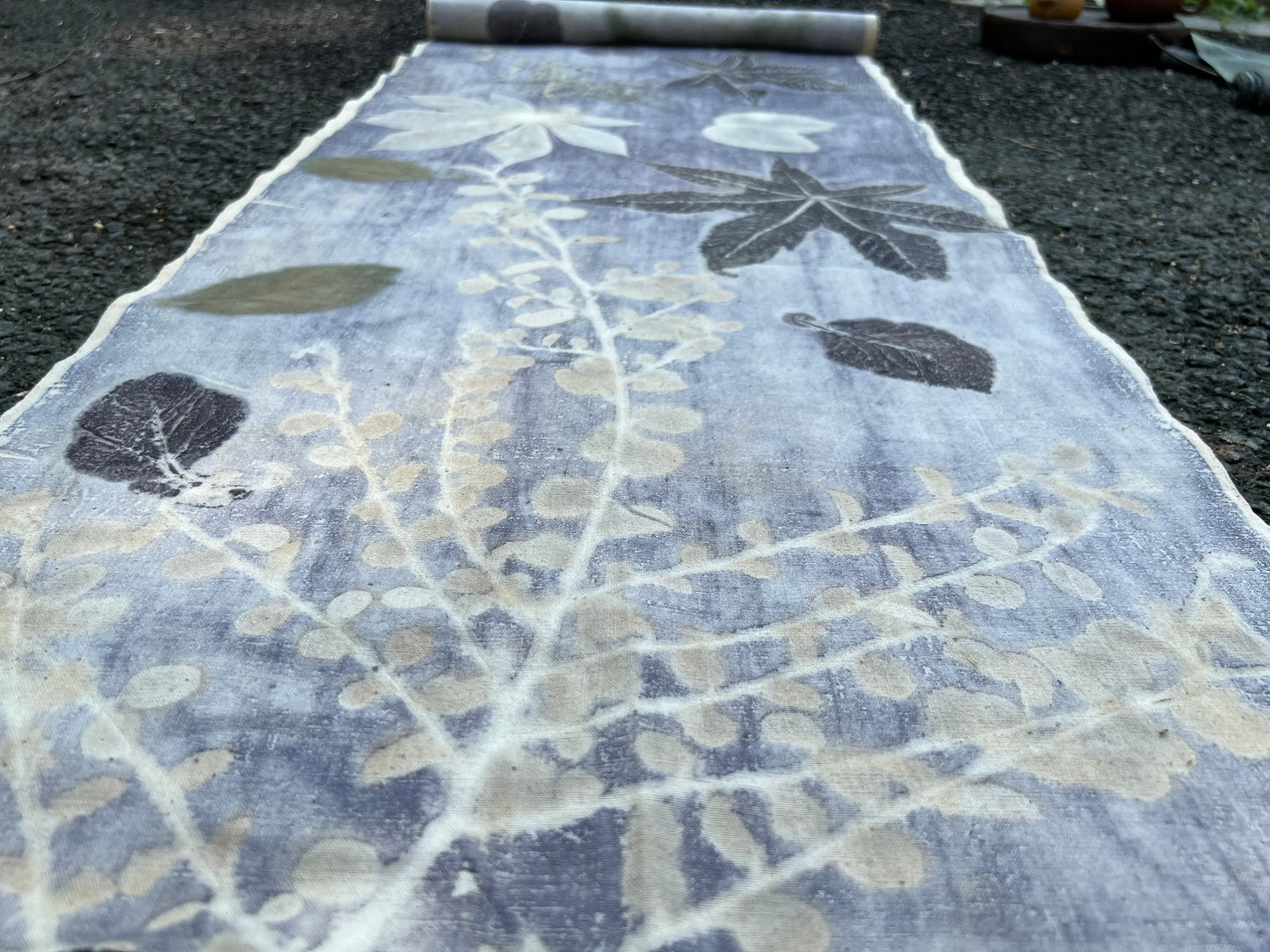 Hand Dyed Tea Mat Natura Plant Dyed Cotton Tea Table Cloth Chabu Chaxi