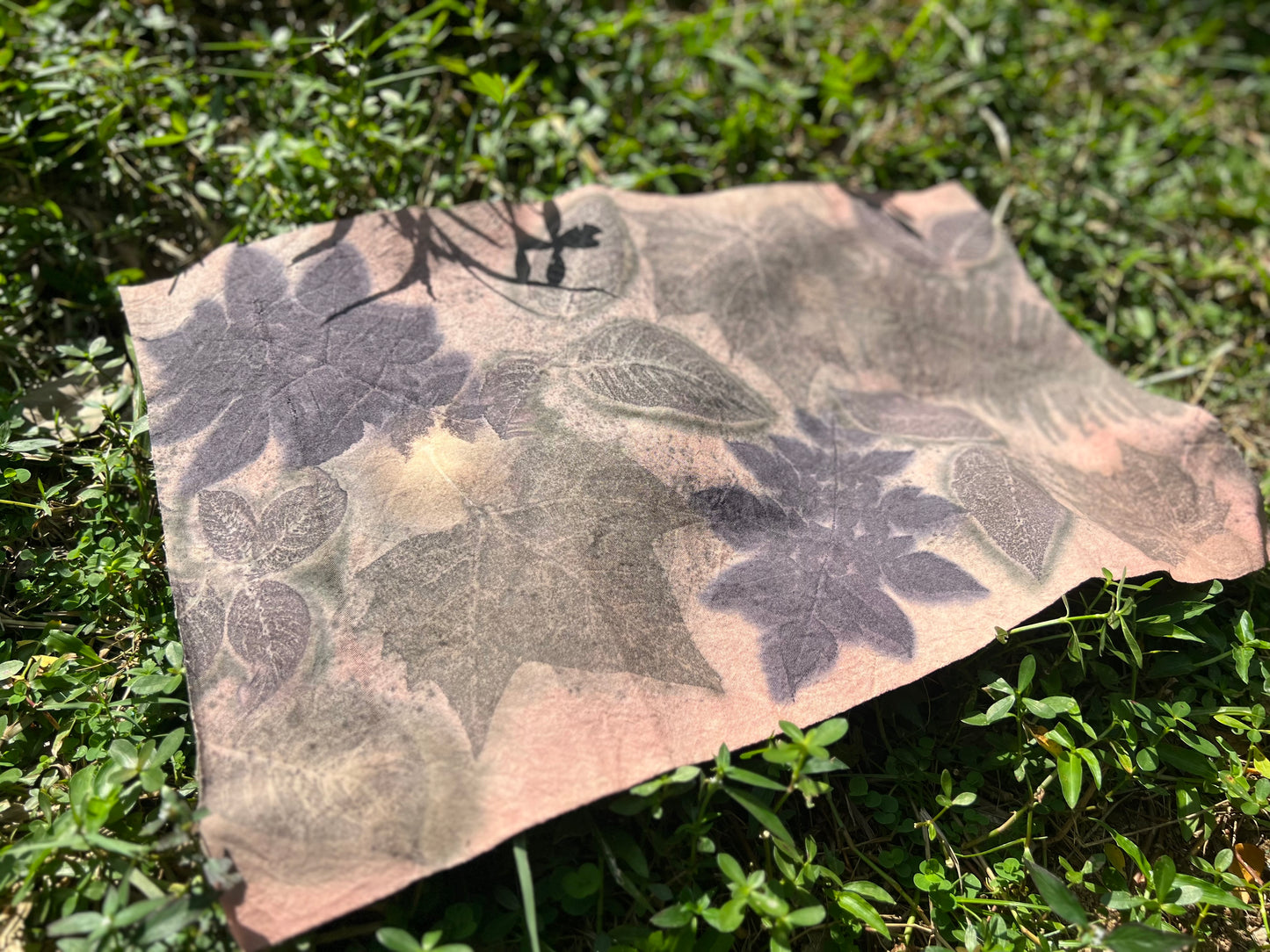 Hand Dyed Tea Table Cloth Plant Dyed Two Sides Cotton Tea Mat Nature Dye Chabu Chaxi