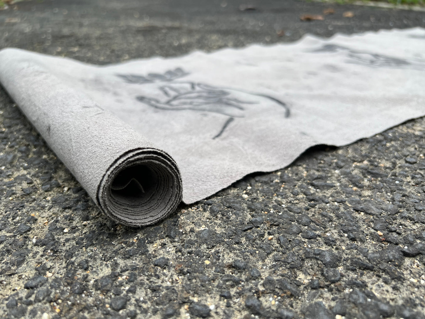 Hand Dyed Tea Table Cloth Plant Dyed Pure Cotton Tea Mat Natura Dye Guanyin Hand Pattern Chabu Chaxi