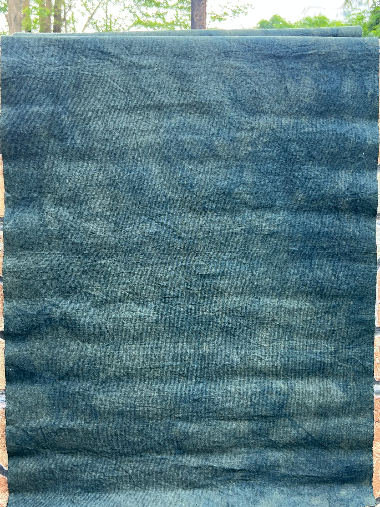 Hand Dyed Indigo Dyeing Tea Table Cloth Antique Style Blue Color Tea Mat Chaxi