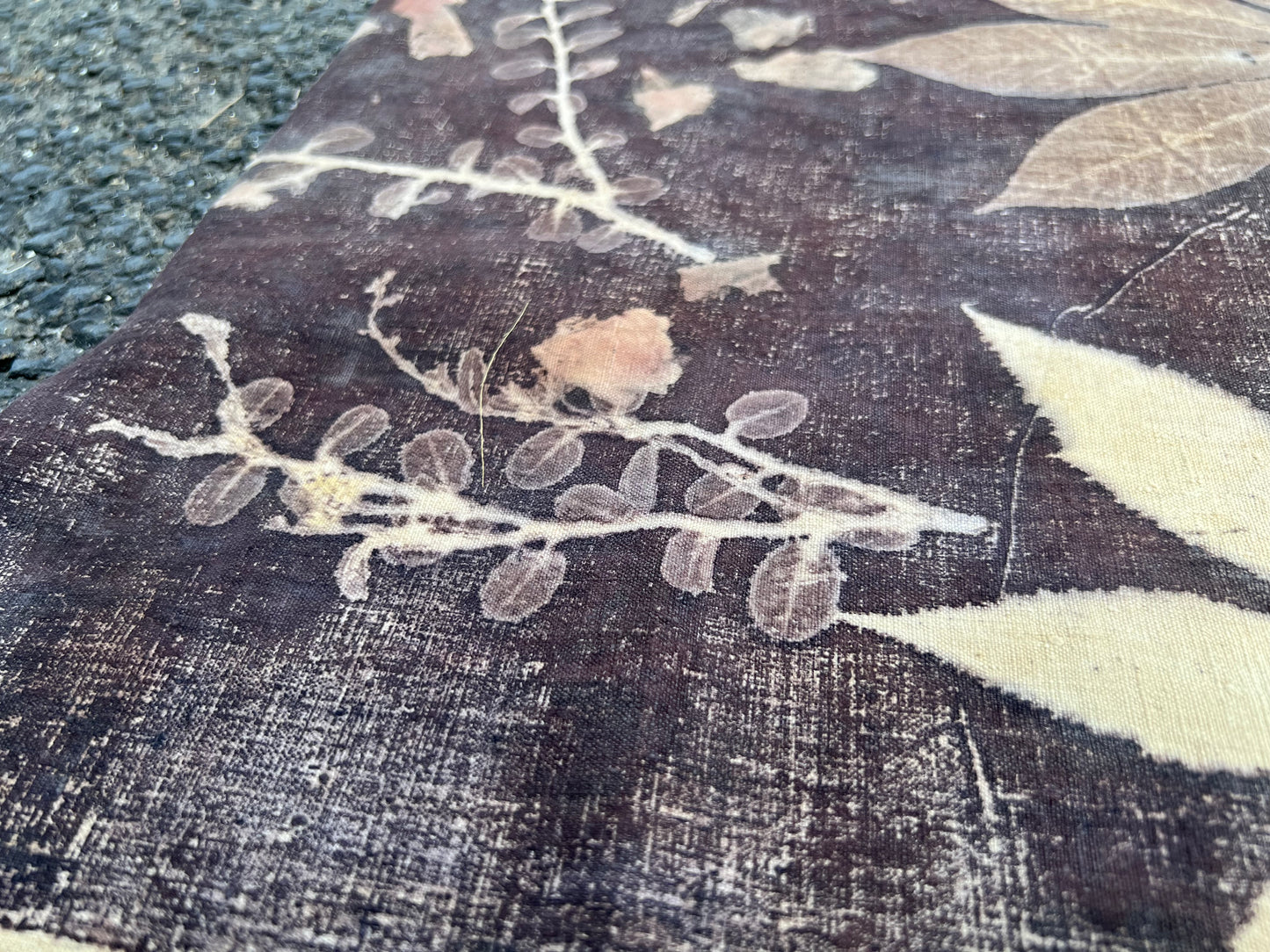 Tea Table Cloth Hand Dyed Plant Dyed Cotton Tea Mat Nature Dyed Chabu Chaxi