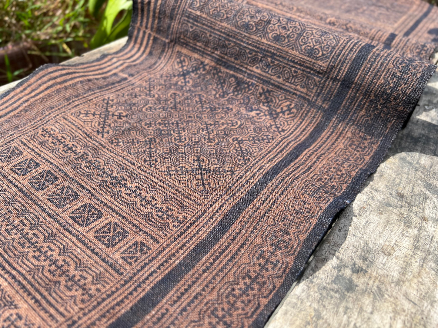 Hand-dyed Batik Fabric Chinese Miao Style Tea Table Cloth Natural Dye Classic Style Vintage Style Tea Mat Chaxi