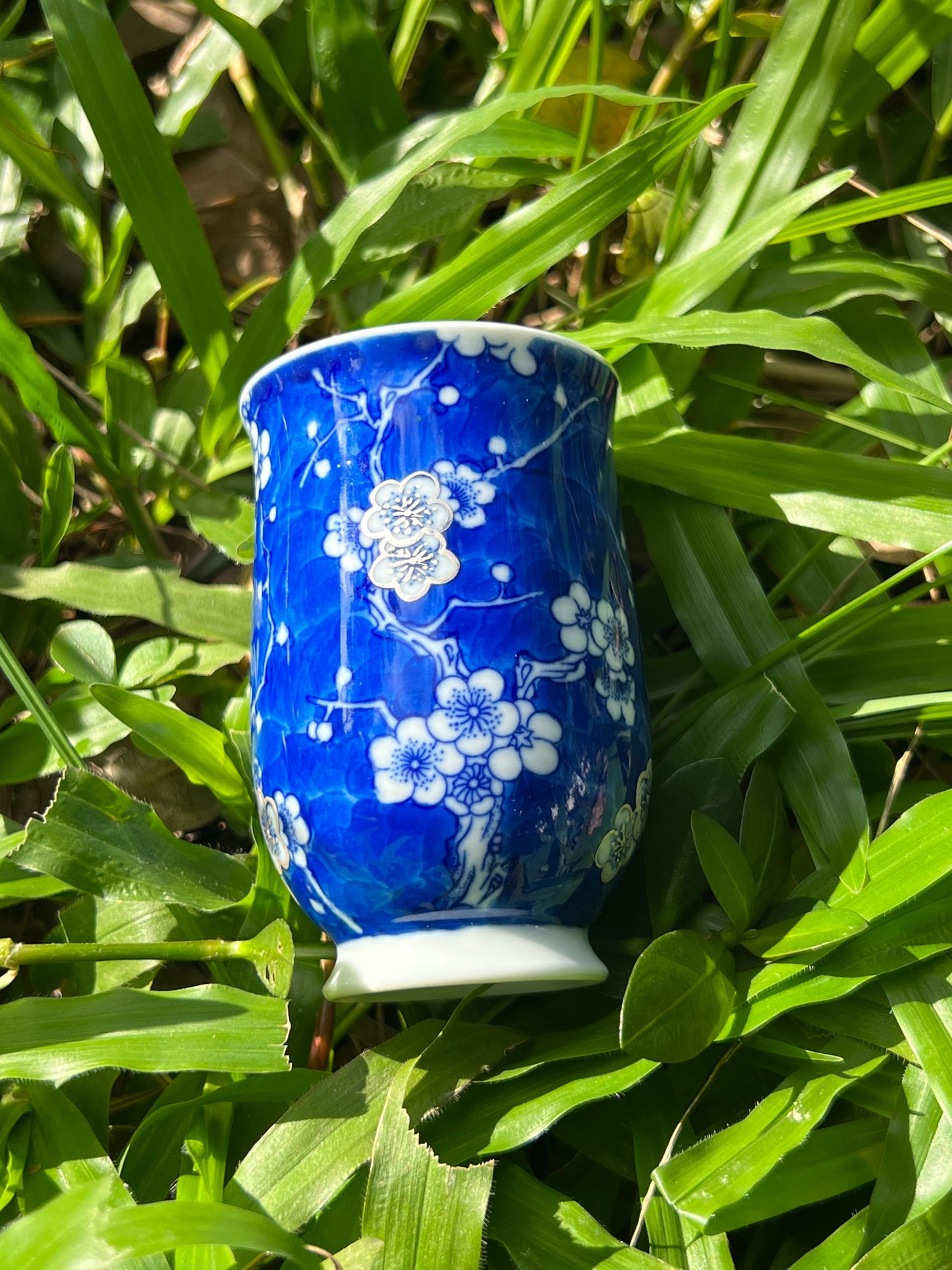 this is Chinese blue and white porcelain teacup