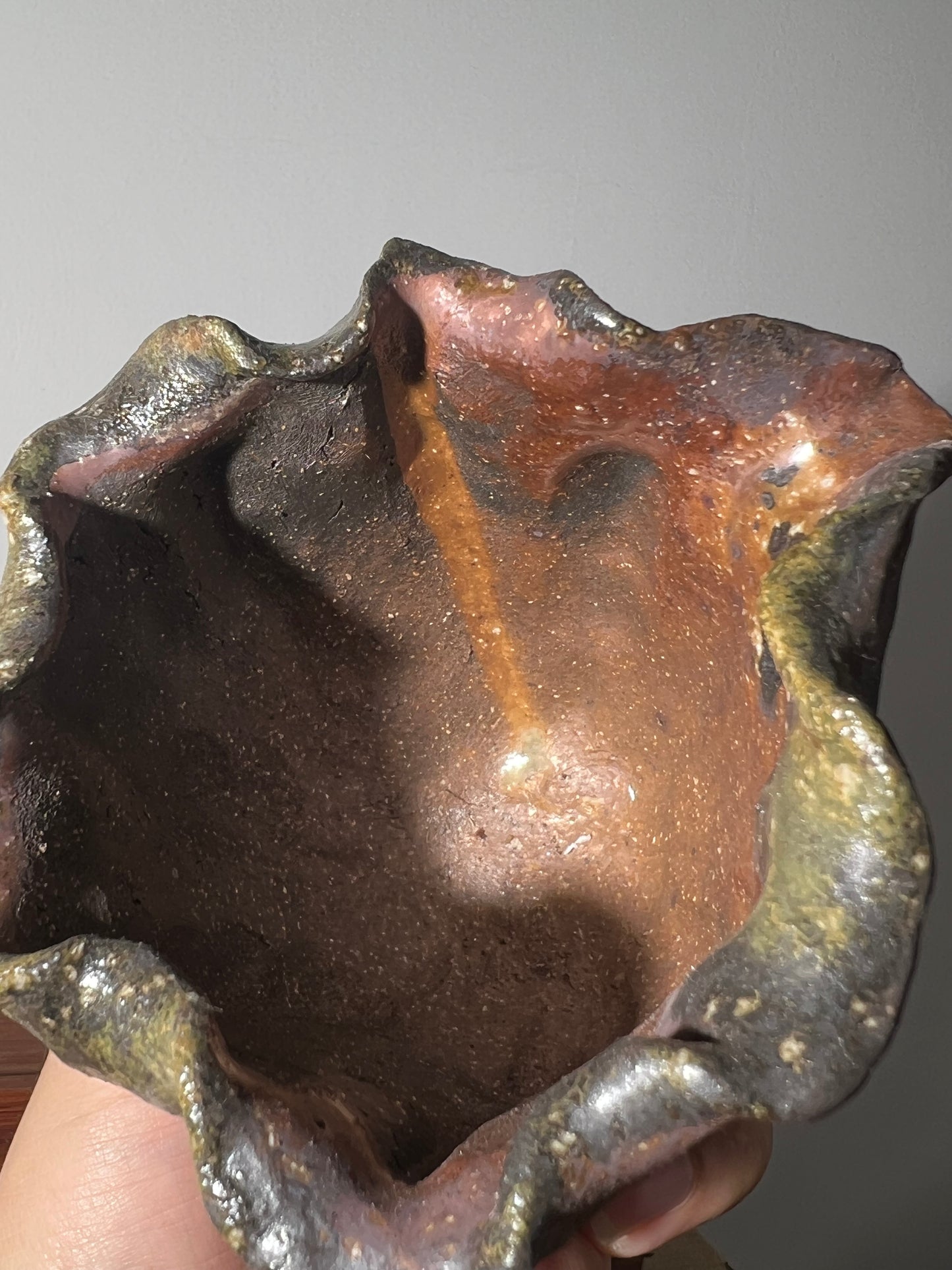 Fair cup Chinese Woodfired Handmade Crude Pottery Cup Gloss Unique Artwork Gongdaobei