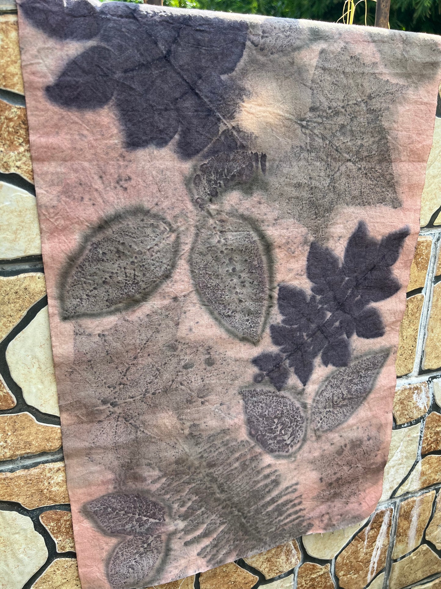 Hand Dyed Tea Table Cloth Plant Dyed Two Sides Cotton Tea Mat Nature Dye Chabu Chaxi