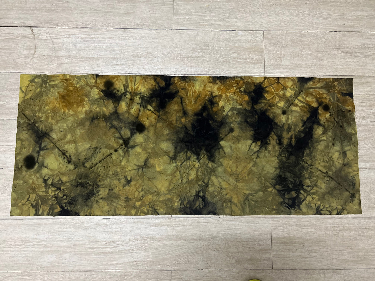 Hand Dyed Tea Table Cloth Plant Dyed Cotton Tea Mat Nature Dye Chabu Chaxi Two Sides