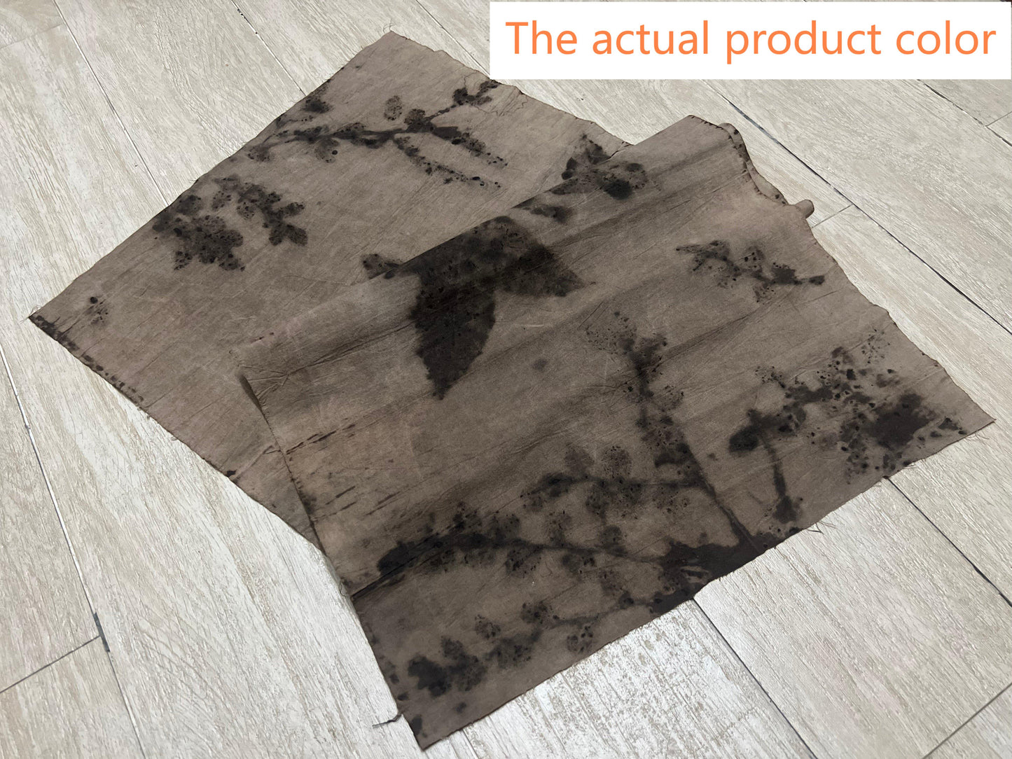 Hand-dyed Plant Dyed Tea Table Cloth Natural Dye Style Antique Cotton Maple Leaf Chabu Chaxi