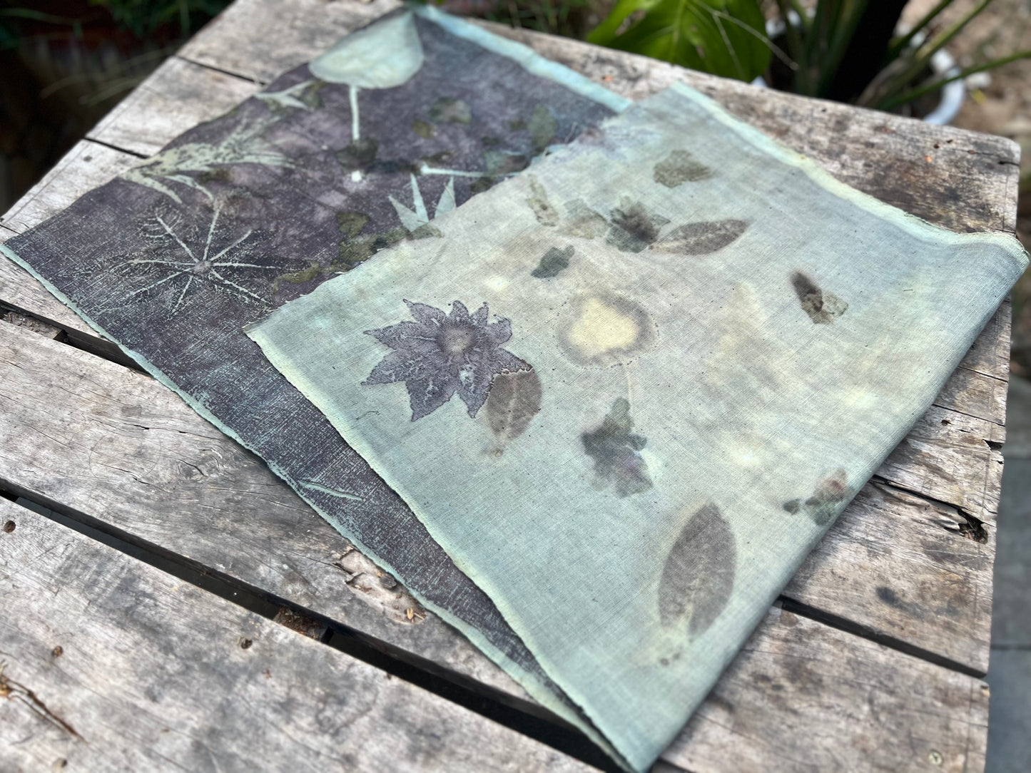 Hand Dyed Tea Table Cloth Plant Dyed Cotton Tea Mat Natura Dye Chabu Chaxi
