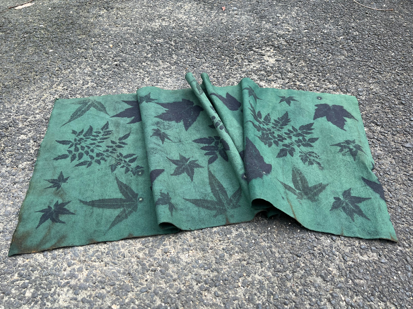 Tea Table Cloth Hand Dyed Plant Dyed Cotton Tea Mat Natura Dye Chabu Chaxi
