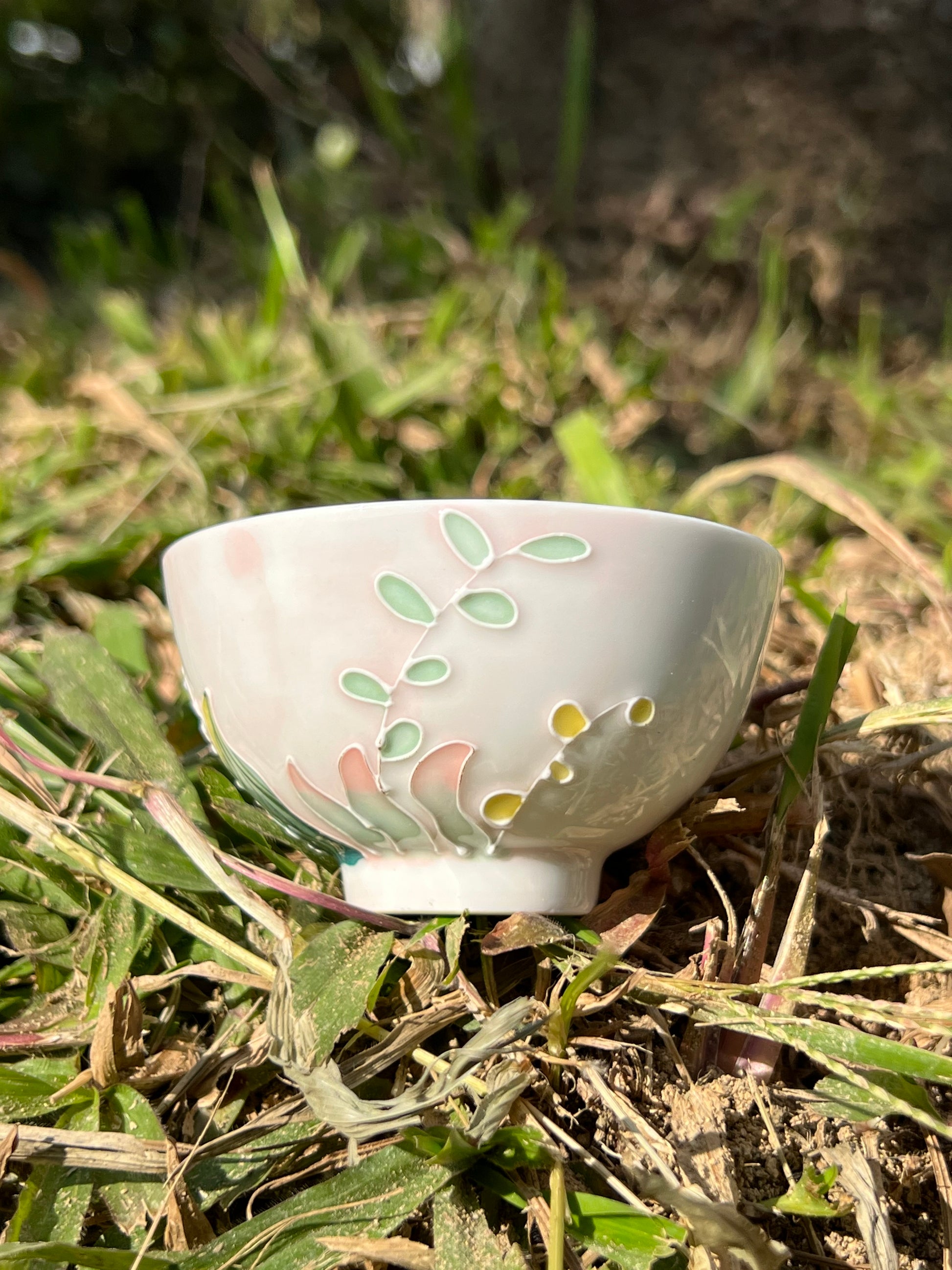 This is Chinese Arita ware teacup. this is a ceramic teacup