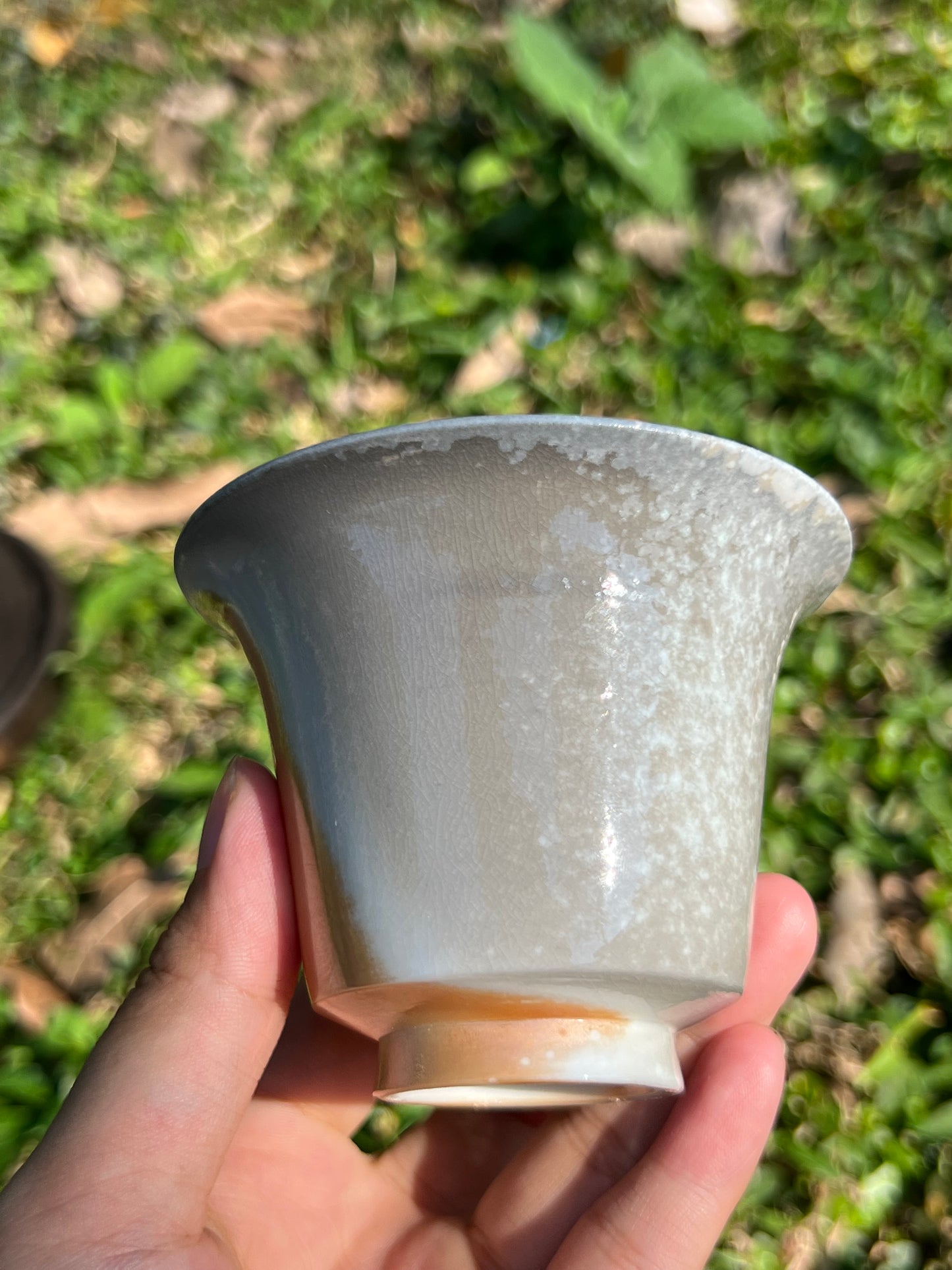 This is a woodfired pottery teapot.this is a pottery gaiwan