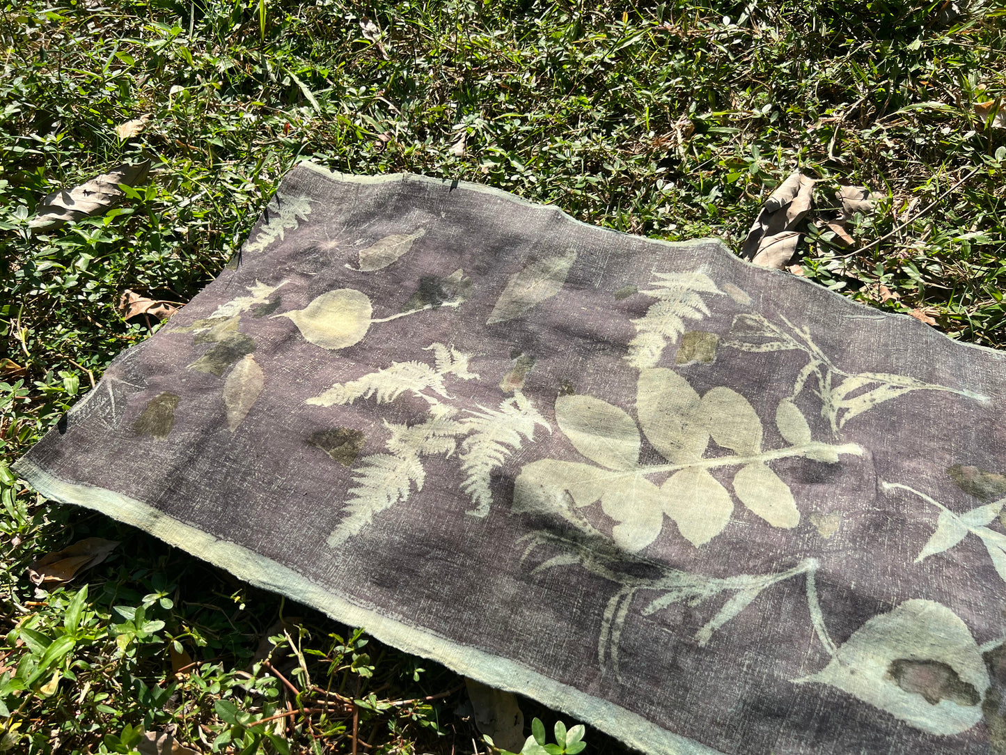 Hand Dyed Tea Table Cloth Plant Dyed Cotton Tea Mat Natura Dye Chabu Chaxi