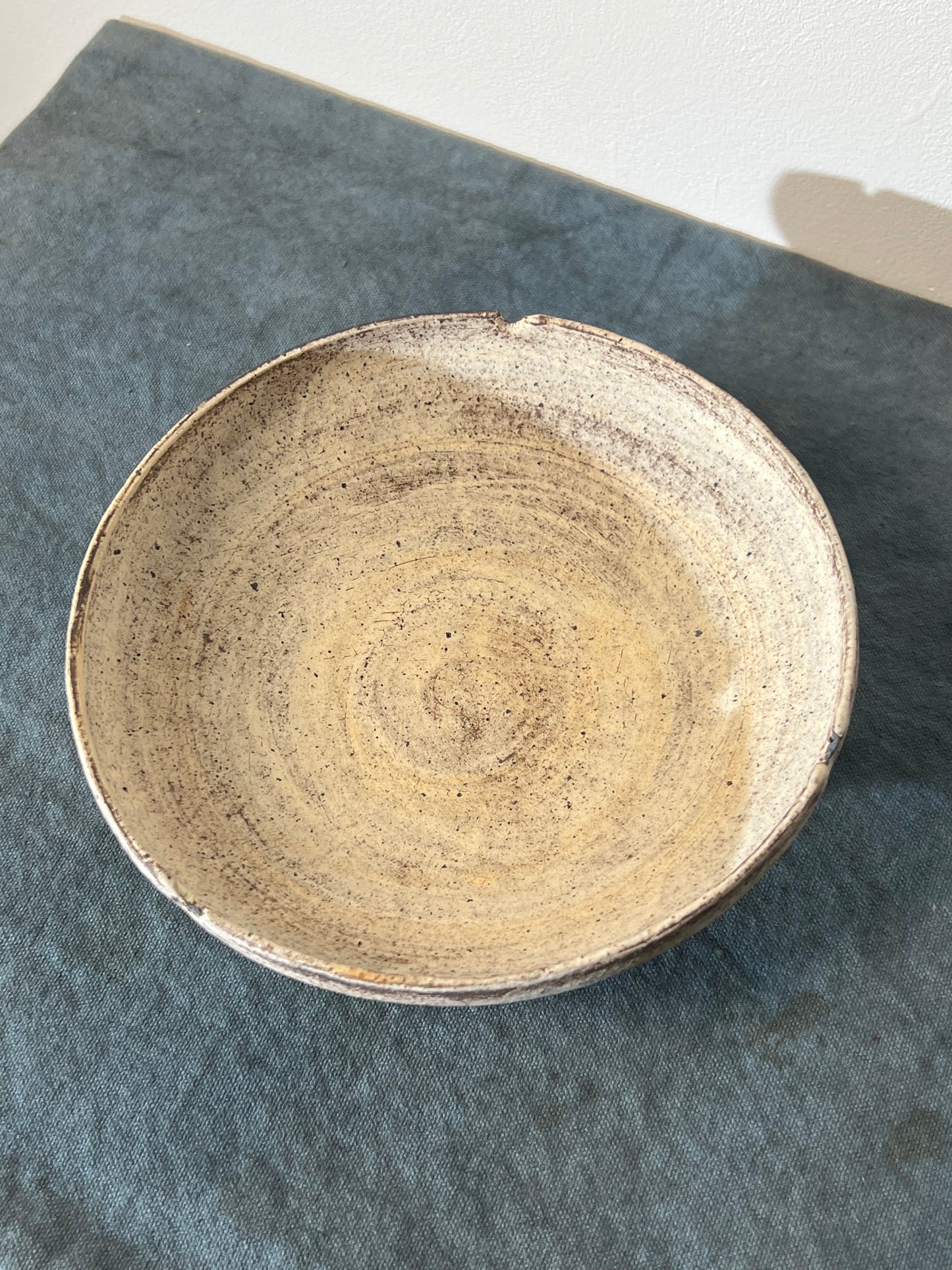 Handcrafted Chinese Kohiki Tea Tray White Pottery Tea Boat Kungfu Tea Ceremony